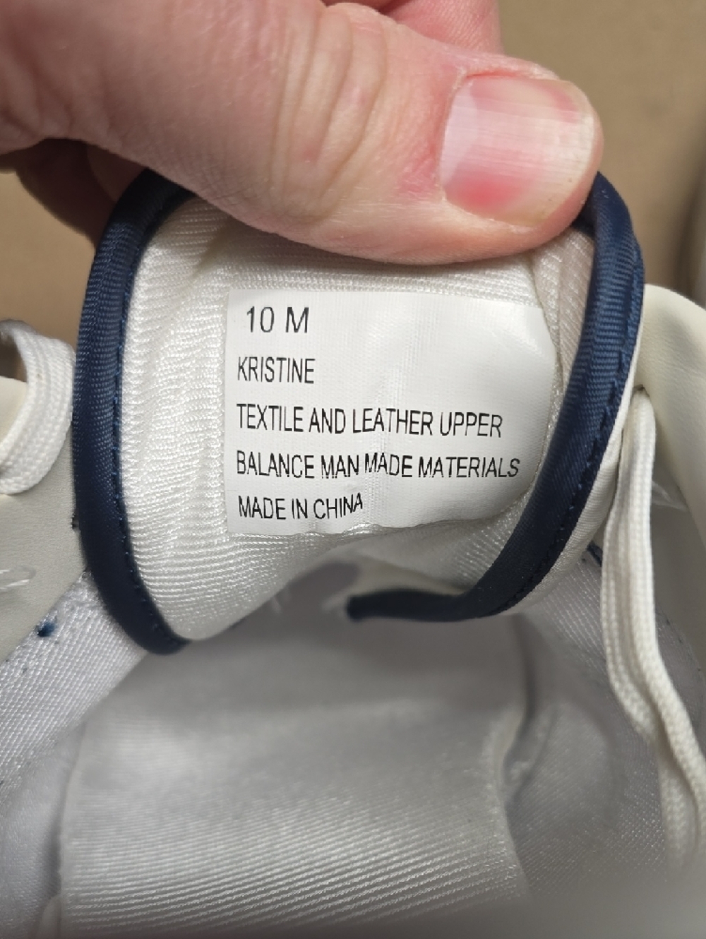 Tretorn Womens Sneakers in White & Navy Size 10m Kristine - Picture 4 of 8